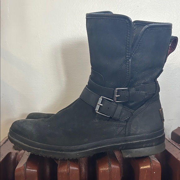 UGG Black Combat & Moto Boots - Picture 6 of 13